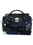 Sonia By Sonia Rykiel Leopard Print Clasp Satchel - Blue