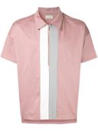 Factotum Colour-block Polo Shirt - Pink