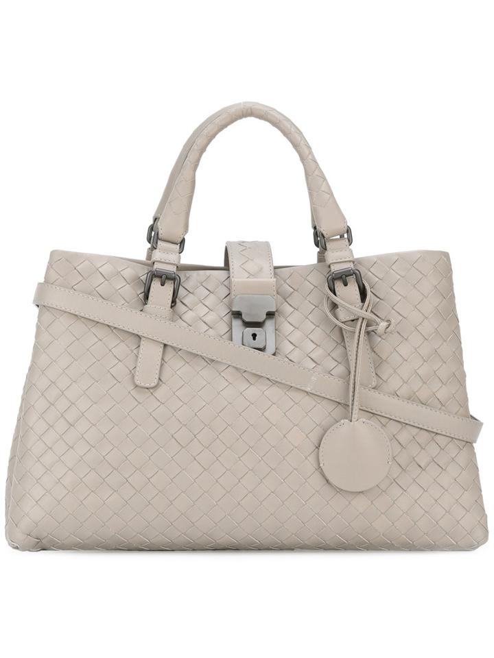 Bottega Veneta - Medium 'roma' Bag - Women - Leather - One Size, Women's, Nude/neutrals, Leather