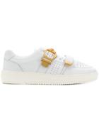 Versace Studded Belt Sneakers - White