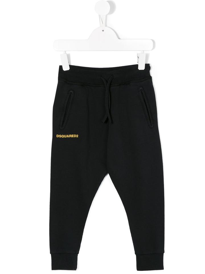 Dsquared2 Kids - Logo Stamped Jogging Trousers - Kids - Cotton - 4 Yrs, Blue