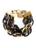 Ashley Pittman Tatu Bracelet, Women's, Black, Bone/bronze