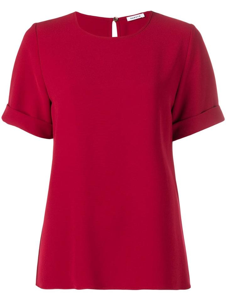 P.a.r.o.s.h. Short Sleeved Blouse - Red