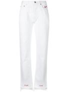Forte Couture Embroidered Lovers Jeans - White