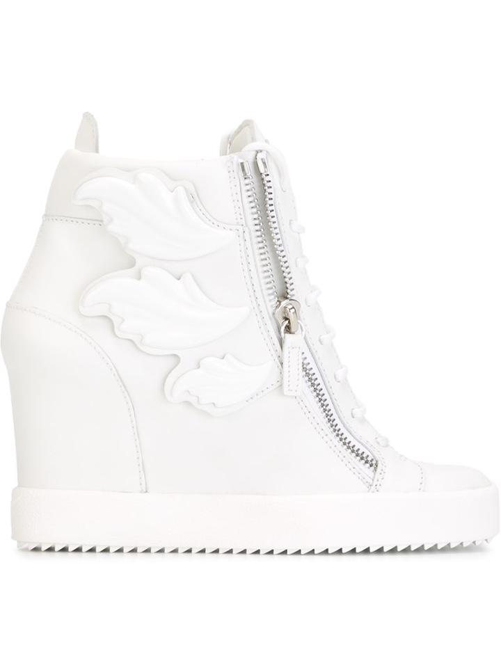 Giuseppe Zanotti Design Wing Detail Wedge Hi-top Sneakers