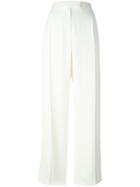 Alexander Mcqueen Straight-leg Trousers, Women's, Size: 42, Nude/neutrals, Acetate/viscose/cupro