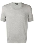 Tom Ford Short-sleeve Fitted Sweater - Grey