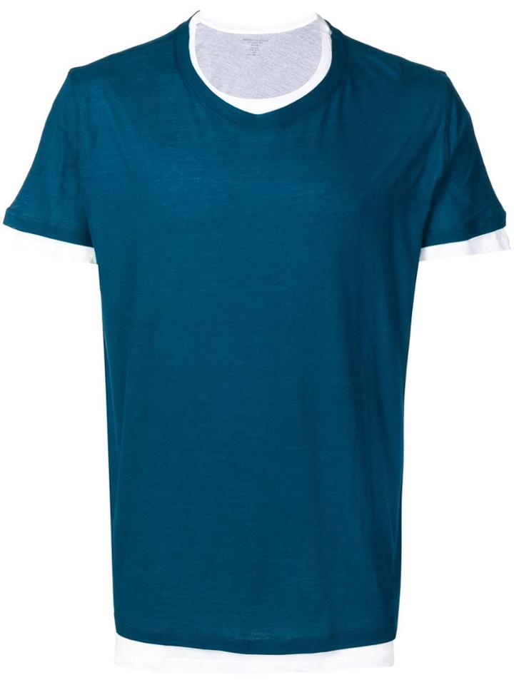 Majestic Filatures Layered Crew Neck T-shirt - Blue