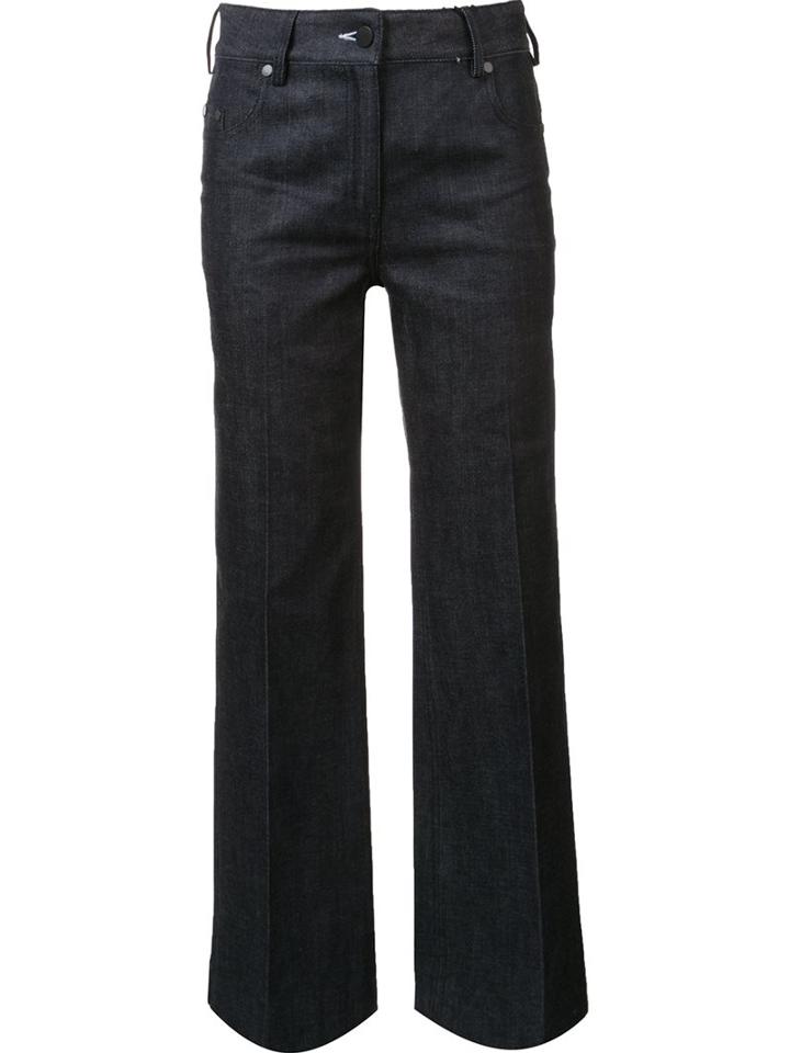 Calvin Klein Collection Flared Denim Trousers