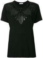 Versace Collection Embroidered T-shirt - Black