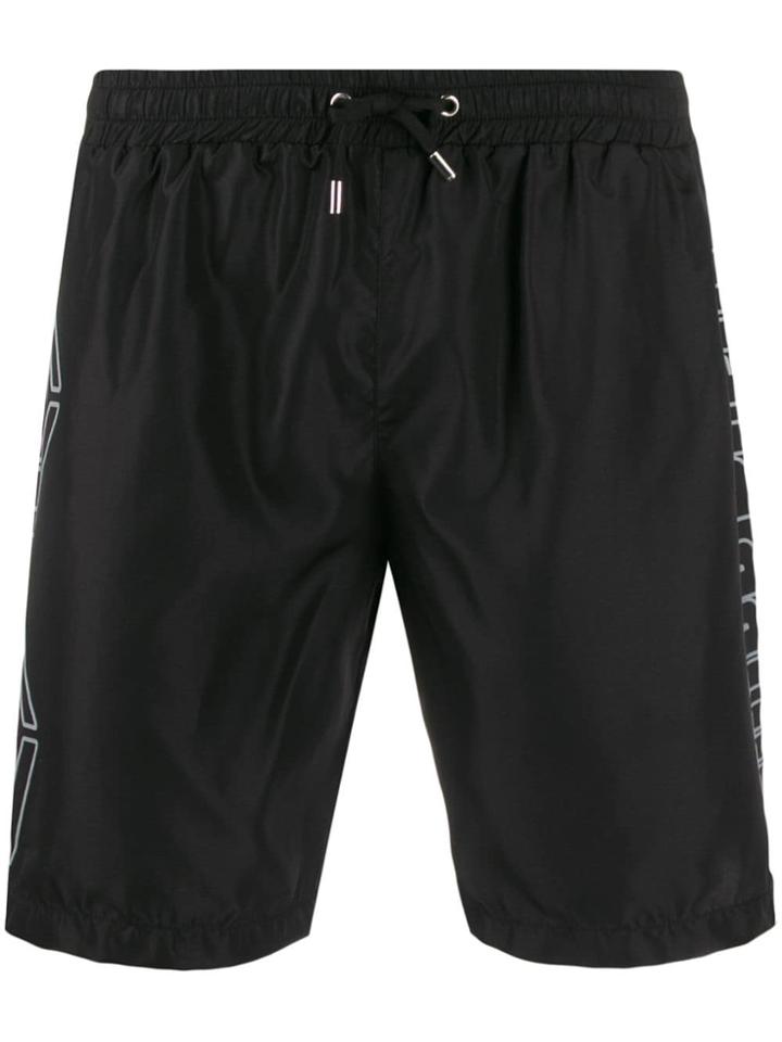 Philipp Plein Logo Swim Shorts - Black