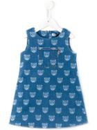 Teddy Bear Print Denim Dress - Kids - Cotton/spandex/elastane - 6 Mth, Blue, Moschino Kids