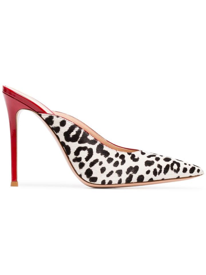 Gianvito Rossi Grossi 105 Pny Ptnt Ptoe Mule - Red