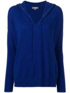 N.peal Knitted Hoodie - Blue