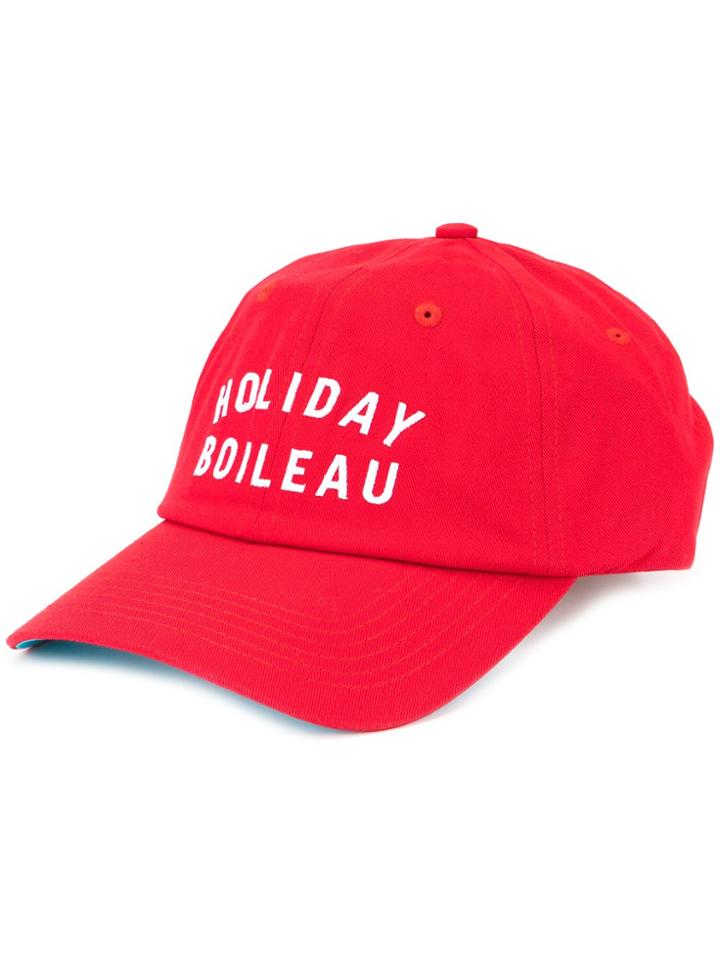 Holiday Logo Embroidered Cap - Brown