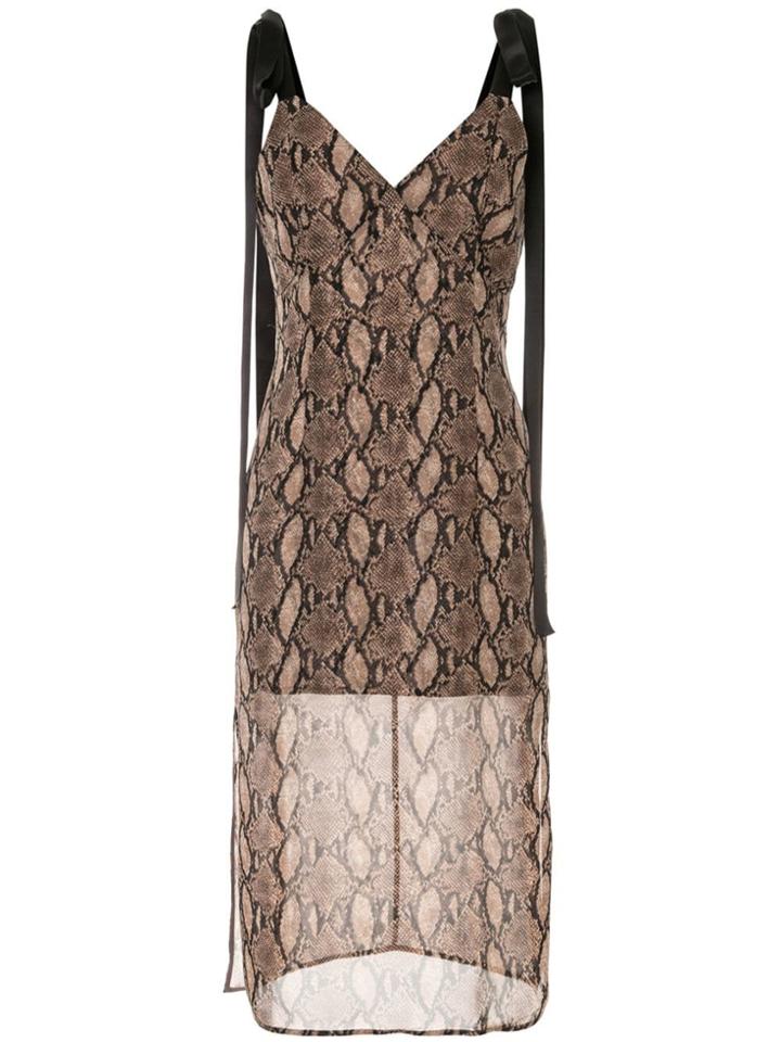 Goen.j Vegas Printed Sleeveless Dress - Brown