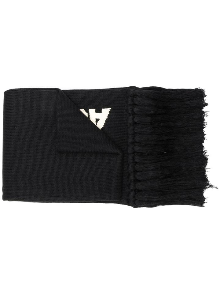 Ader Error Oversized Logo Scarf - Black