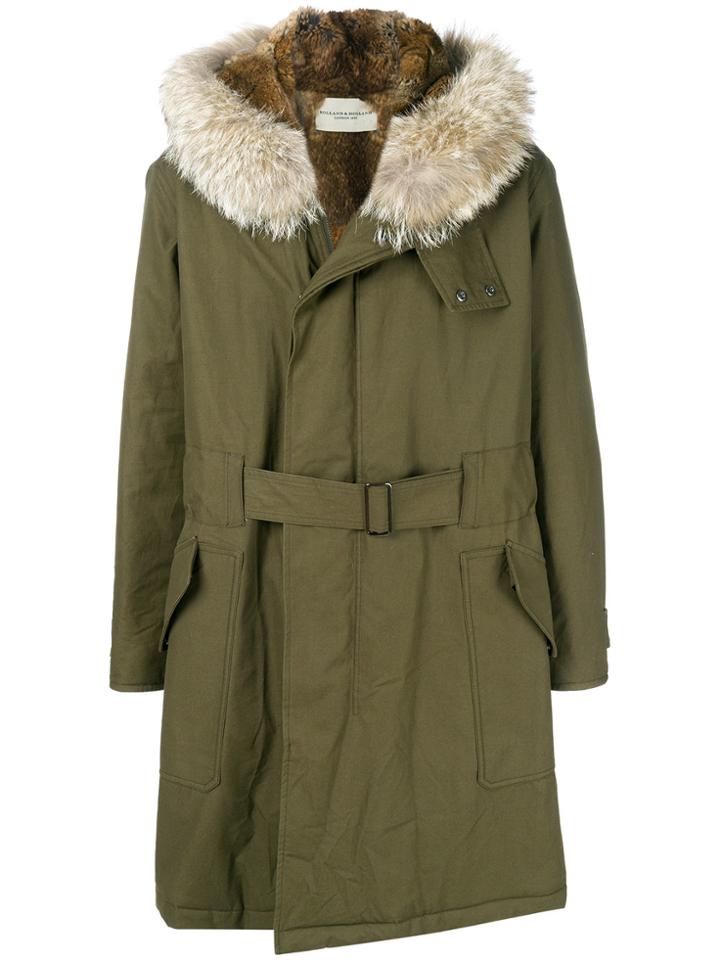 Holland & Holland Oversized Parka Coat - Green