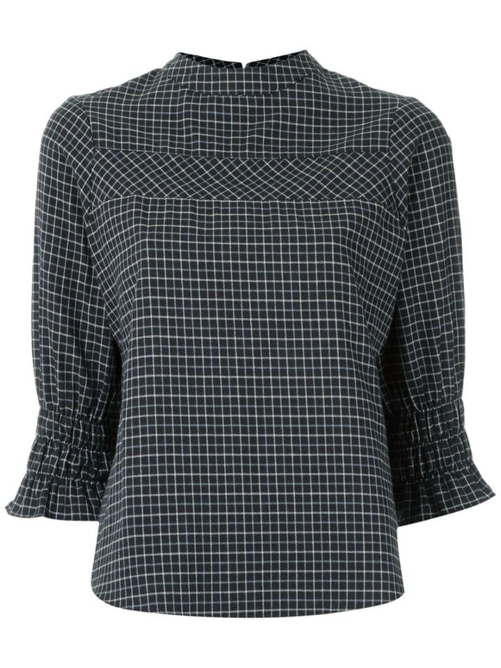 Lilly Sarti - Plaid Blouse - Women - Cotton - 42, Black, Cotton