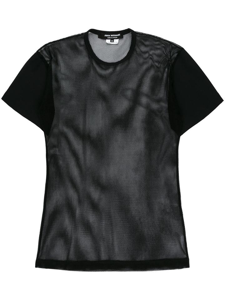 Junya Watanabe Comme Des Garçons Sheer Detail T-shirt - Black