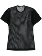 Junya Watanabe Comme Des Garçons Sheer Detail T-shirt - Black
