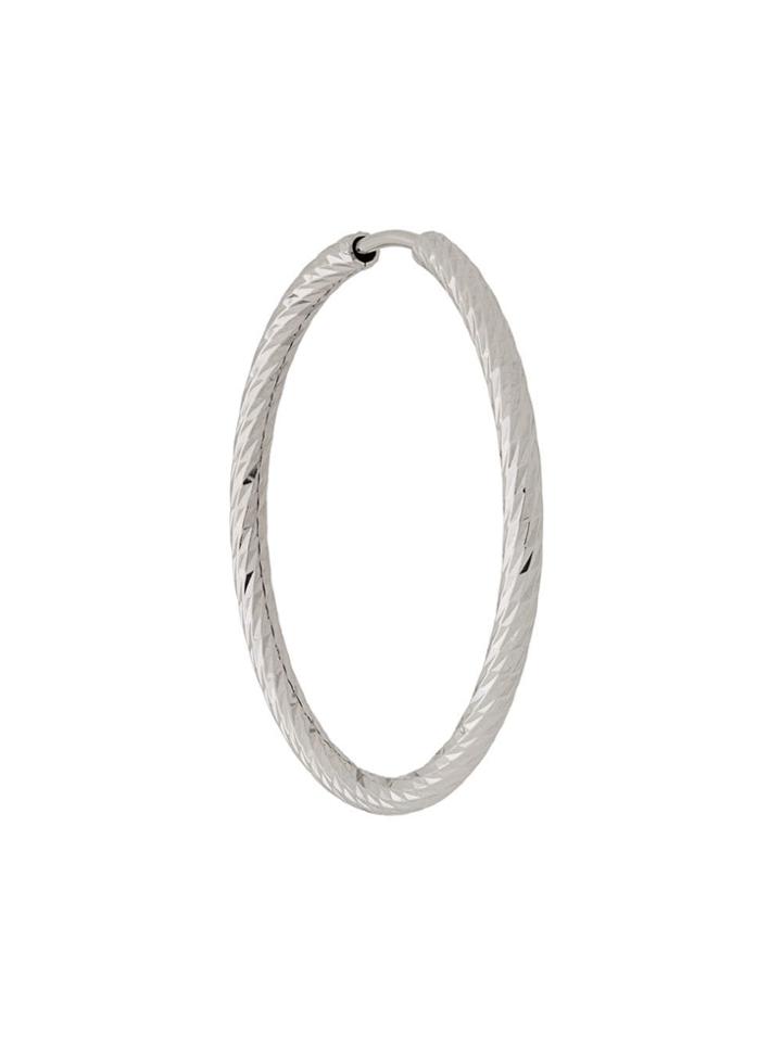 Maria Black 14kt White Gold 25mm Alba Hoop Earring - Silver