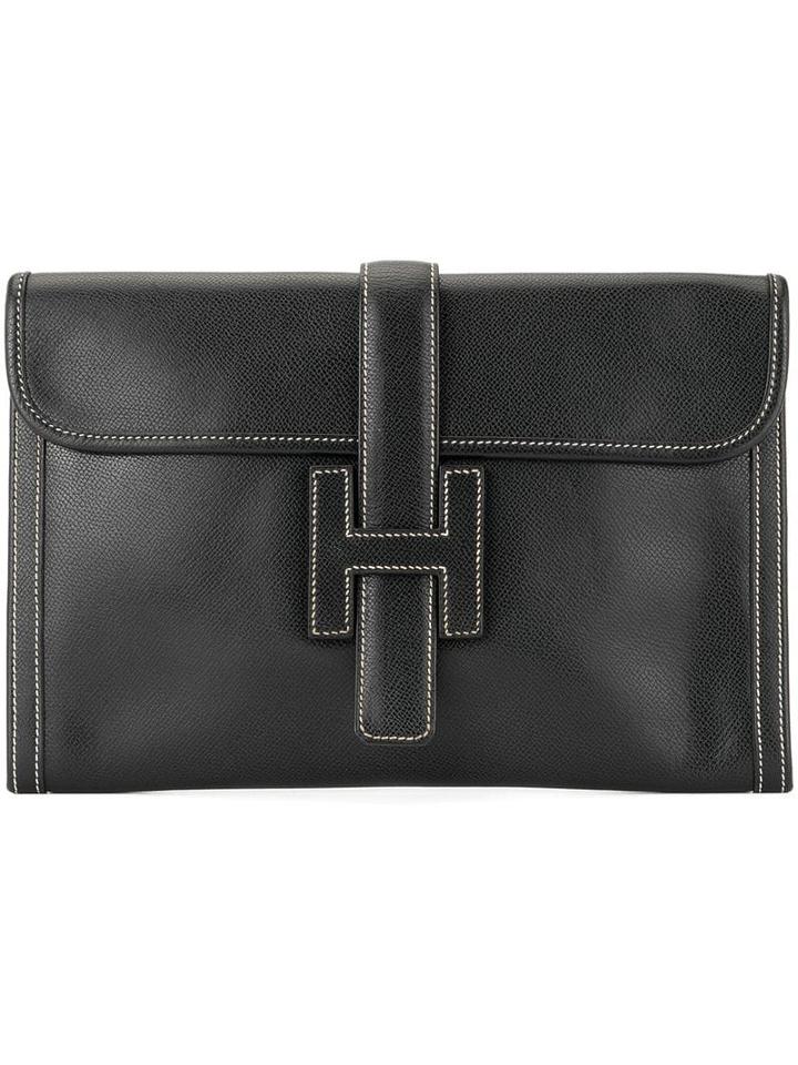 Hermès Pre-owned Jige Pm Clutch Hand Bag - Black