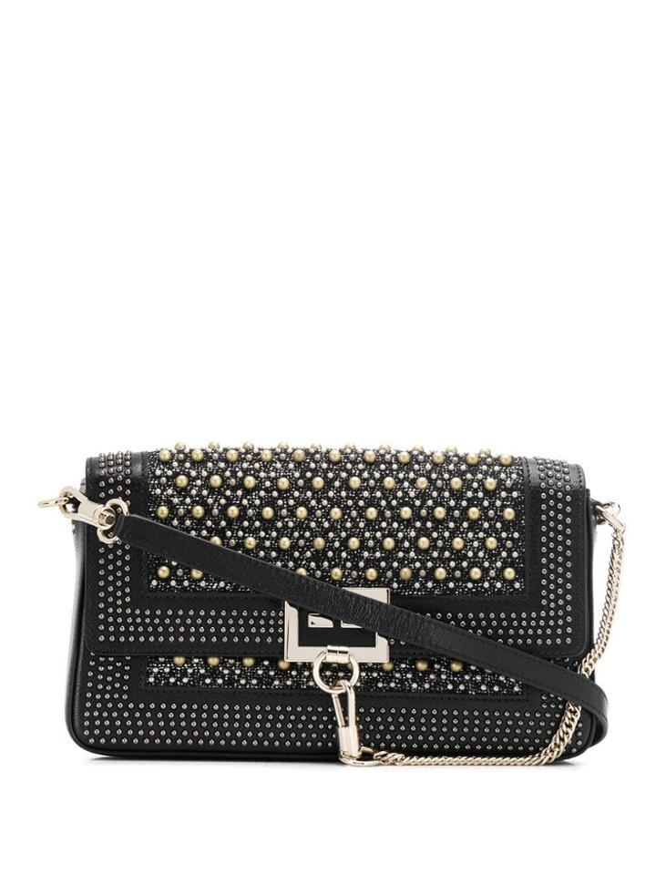 Givenchy Pearl Stud Shoulder Bag - Black