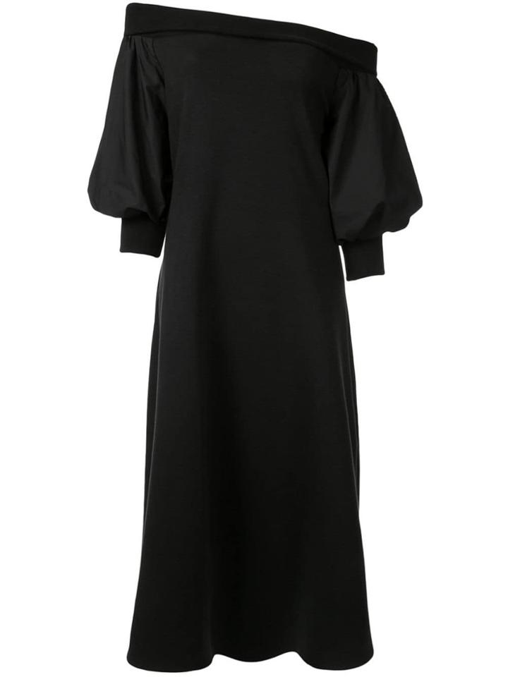 Goen.j Layered Off-the-shoulder Dress - Black