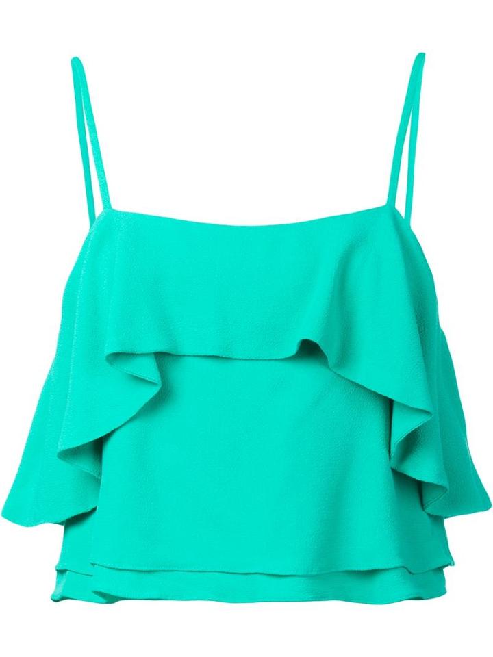 Apiece Apart 'pedernal' Slip Blouse, Women's, Size: 4, Green, Viscose