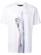 Juun.j Printed T-shirt, Men's, Size: 50, White, Cotton