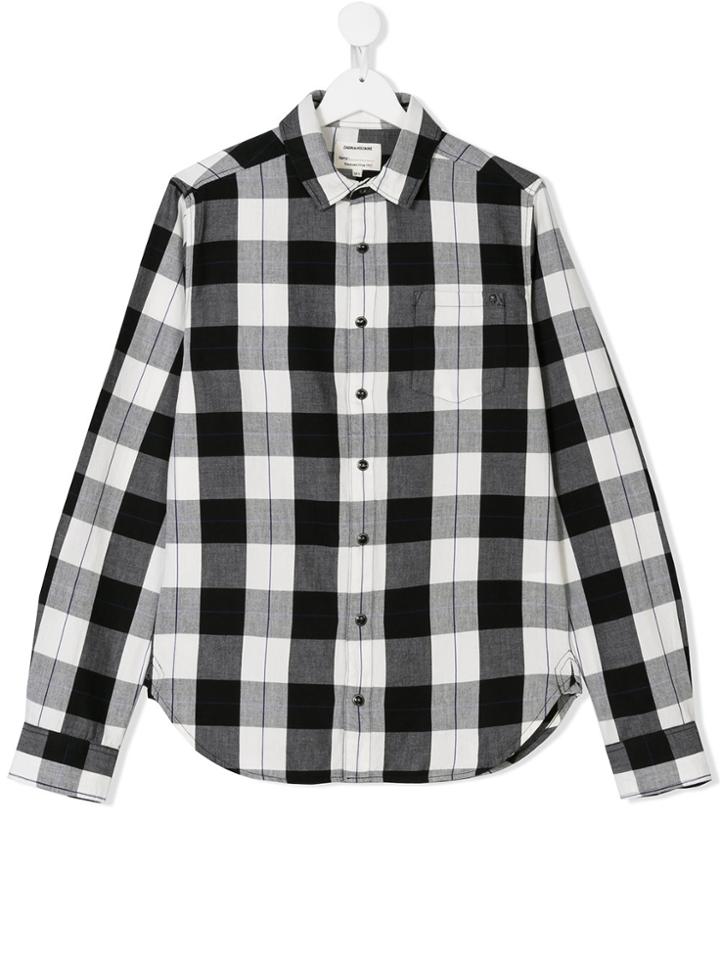 Zadig & Voltaire Kids Gingham Blouse - Black