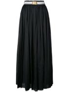 Alexandre Vauthier Flated Pleated Skirt - Black