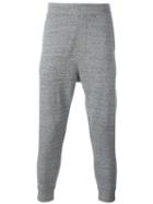 Dsquared2 Dropped Crotch Track Pants, Men's, Size: Medium, Grey, Cotton