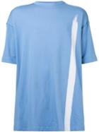 Short Sleeve Single Stripe T-shirt - Men - Cotton - M, Blue, Cotton, Raf Simons