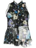 3.1 Phillip Lim Floral Embroidered Blouse - Black