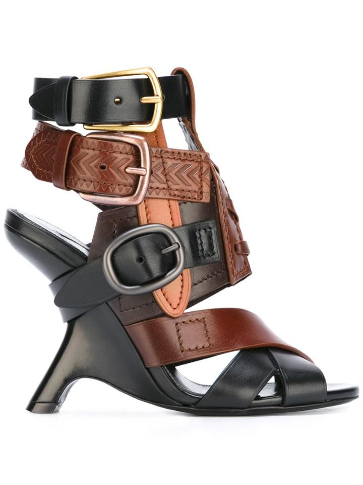 Tom Ford Buckled Straps Sandals - Black