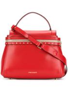 Twin-set Stud Detail Tote - Red