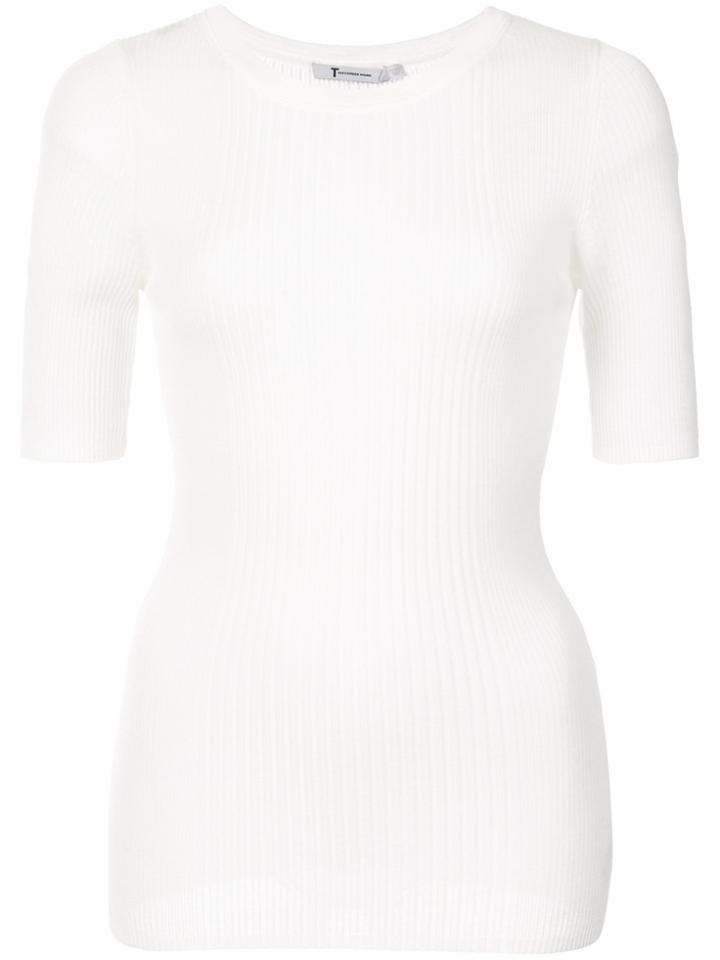 T By Alexander Wang Wash Go Rib T-shirt - White