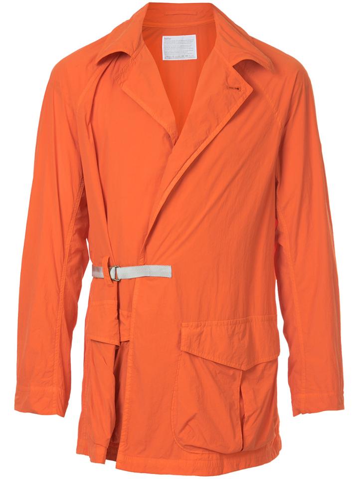 Kolor Wrap Style Front Lightweight Jacket - Yellow & Orange
