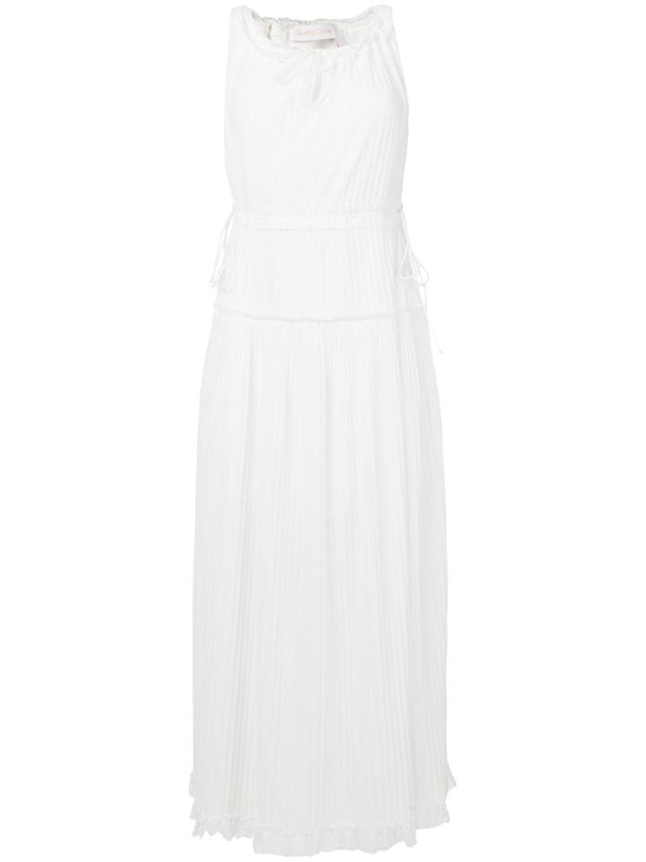 See By Chloé Pleated Midi Dress - White