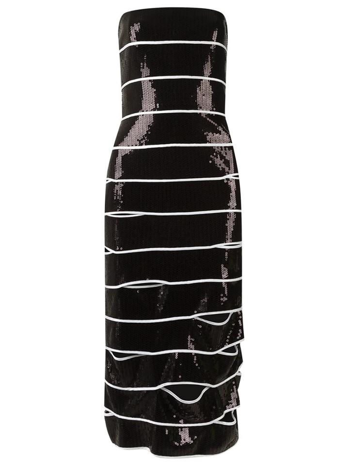 Reinaldo Lourenço Strapless Sequin Dress