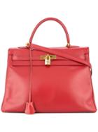 Hermès Vintage Kelly Retourne 35 Tote - Red