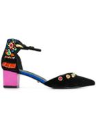 Kat Maconie Josie Jewel Embellished Pumps - Black