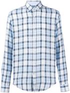 Boss Hugo Boss Button Down Checked Shirt - Blue
