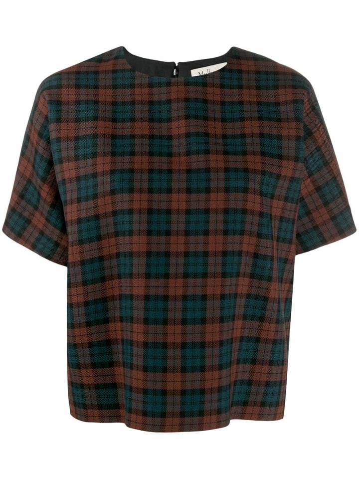 Mulberry Tartan Top - Brown