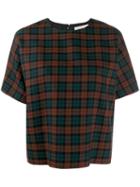 Mulberry Tartan Top - Brown