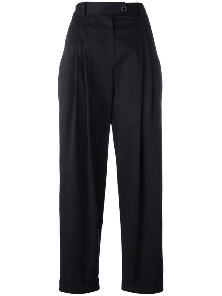 Dolce & Gabbana Tailored Trousers, Women's, Size: 42, Black, Cotton/spandex/elastane
