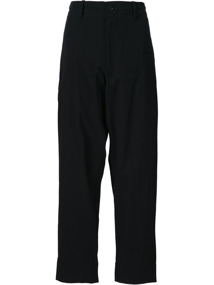 Y's Cropped Loose Fit Trousers