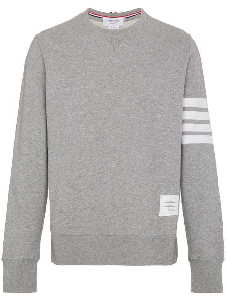 Thom Browne 4-bar Stripe Sweatshirt - Grey
